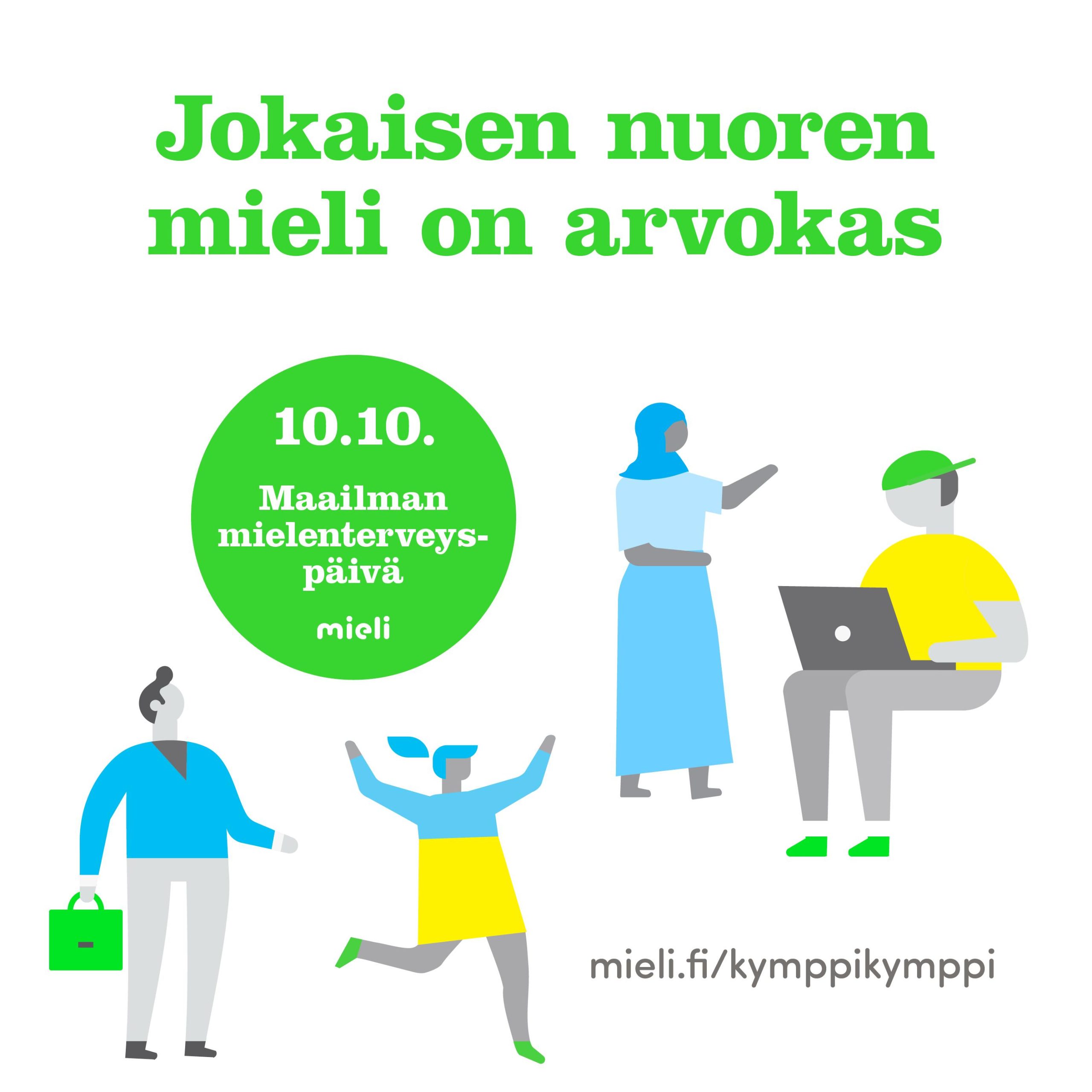 Maailman Mielenterveyspäivän Pop Up -tapahtuma Triossa Pe 8.10.